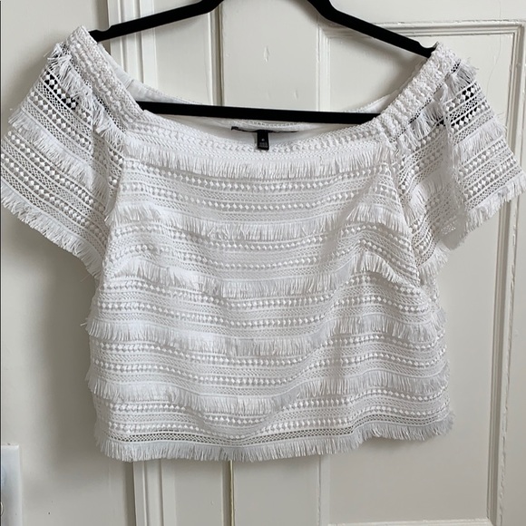 White House Black Market Tops - White off the shoulder top White House Black Market Tops - White off the shoulder top